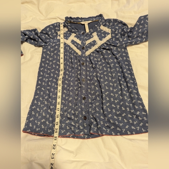 Matilda Jane Girls lace trim blouse SZ 10 - Picture 2 of 8